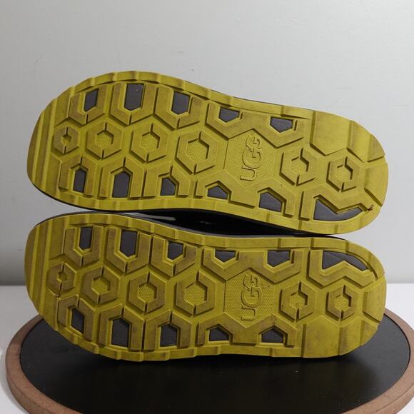 UGG Auden Winter Boots Men Size 11 Navy Waterproof Shearling Lined Snow Moc Toe - Picture 9 of 10